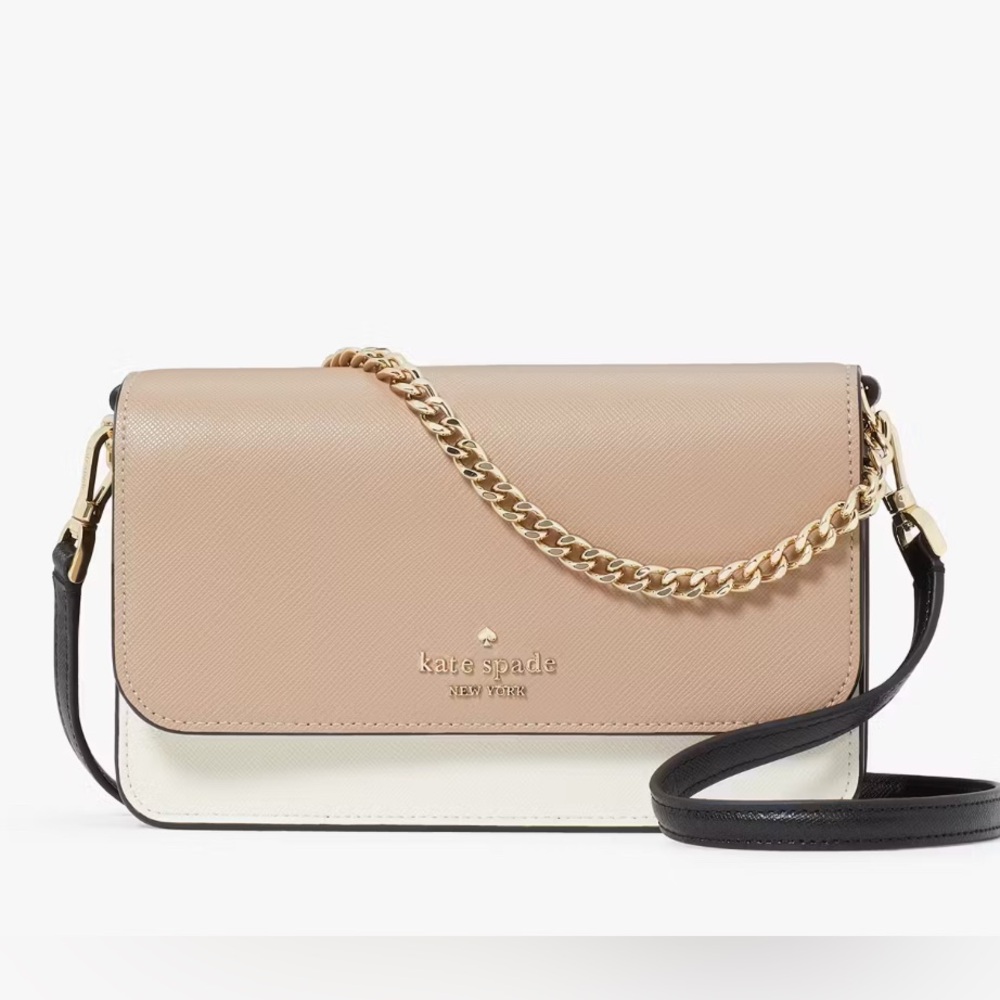 LIKE NEW Kate Spade tri-color crossbody purse.
